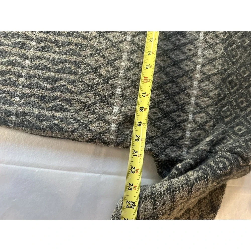 Vintage MEXX Sweater Mens Large Gray Brown‎ Geometric Knit Pullover Grandpa